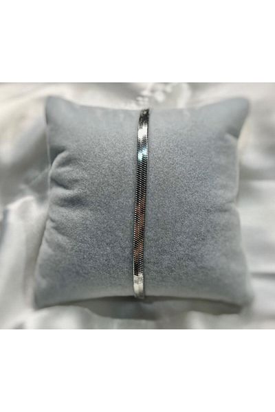LUZ Silver Flat Italian Chain Bracelet