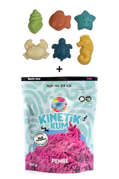 MammacomicaDough Mammacomica Dough 500Gr Kinetic Sand + Sea Creatures Set