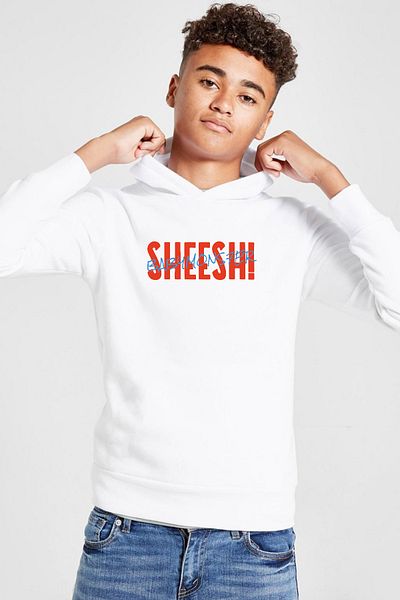 Tshirthane Φούτερ Babymonster Sheesh White Παιδικό 3ip Hooded