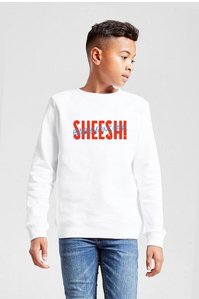 Tshirthane Детски суичър Babymonster Sheesh White 2ip