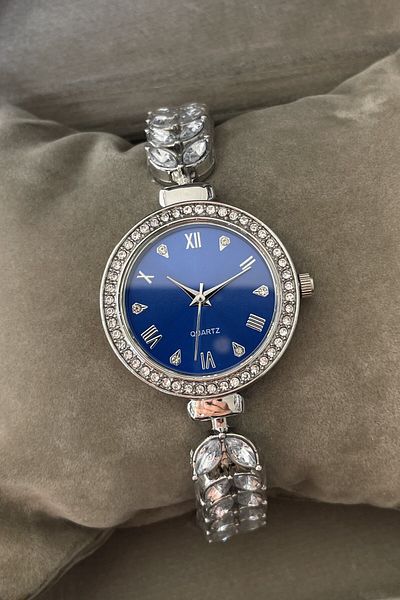 Leerybee Nla-210 Model Leaf Stone Detailed Women's Wristwatch