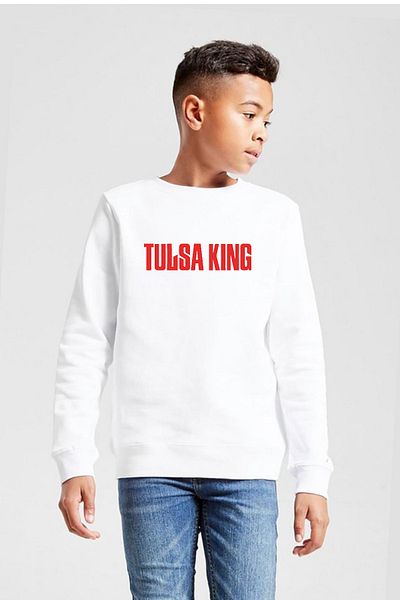 Tshirthane Hanorac pentru copii Tulsa King Letter White 2ip