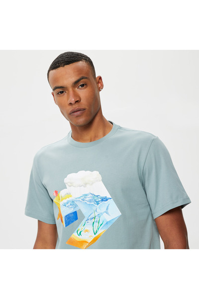 Converse Star Chevron Ocean Men's Gray T-Shirt