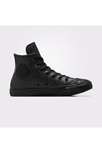 Converse حذاء تشاك تايلور أول ستار سباركل بارتي الرياضي باللون الأسود للنساء