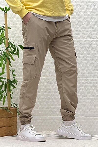 WAFRA Erkek Kargo Cepli Modelli Paraşüt Jogger Pantolon