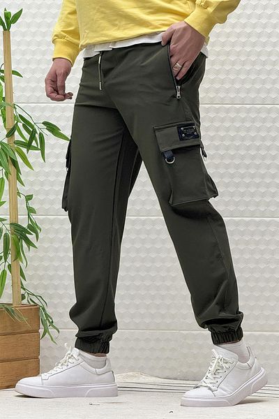 WAFRA Ανδρικό παντελόνι Jogger Seasonal με φερμουάρ Cargo Pocket