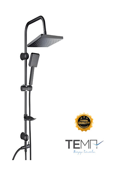 Tema Rain Tetra Siyah 1 1 Fonksiyonlu Tepe Duş Seti 53243 2m