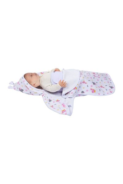 Sevi Bebe ART-558 Dinosaur - Swaddle with Interlock Waist Protector