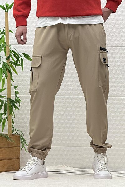WAFRA Ανδρικό παντελόνι Jogger με αλεξίπτωτο με τσέπες Cargo