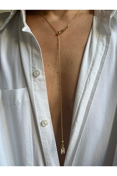 Rossetto Atelier Çelik Asansörlü H Harfli Kolye