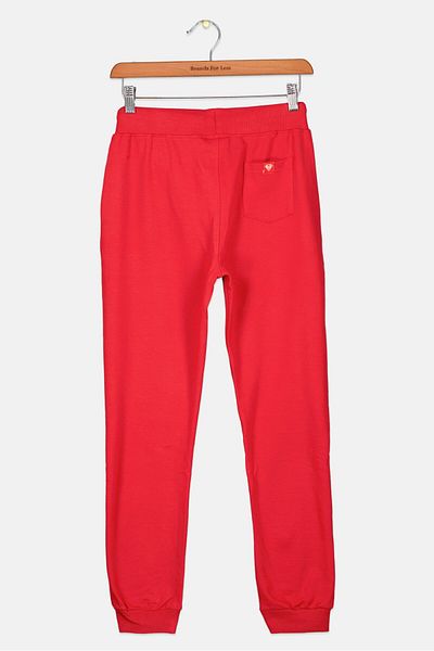 Superman Kids Boy Brand Logo Jogger Pant, Red Combo