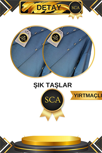 SCA Stylish Tunic with Stone Detail