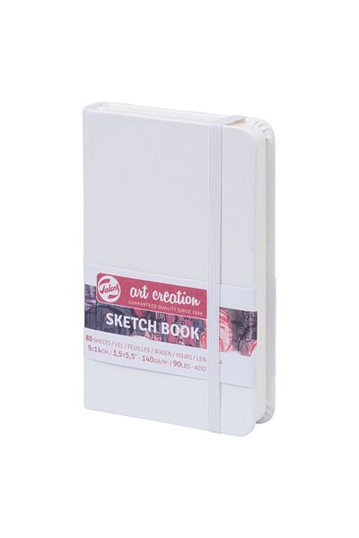 Art Creation Talens 9X14Cm Sketch Book - 140Gr 80Yp White Hard Cover Sketch Book Rt 9314101 M