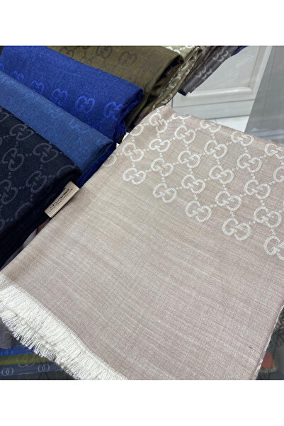 Organic Scarfs Venado İtal Yün İpek Çift Taraflı G Desen Şal -