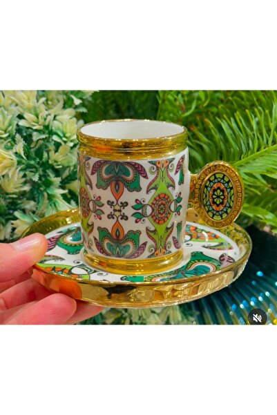 Kosova Lüx Porselen Royking Desenli Fincan Takımı