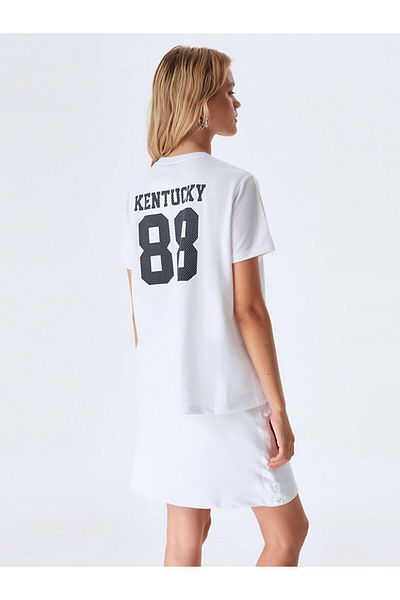 Ltb Back Printed White T-shirt