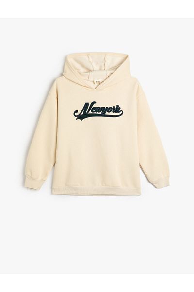 Koton Girl's Sweatshirt Ecru 4wkg10055ak