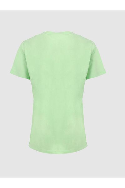 Ltb Sıgn Printed Short Sleeve Regular Green T-Shirt