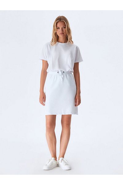 Ltb Back Printed White T-shirt