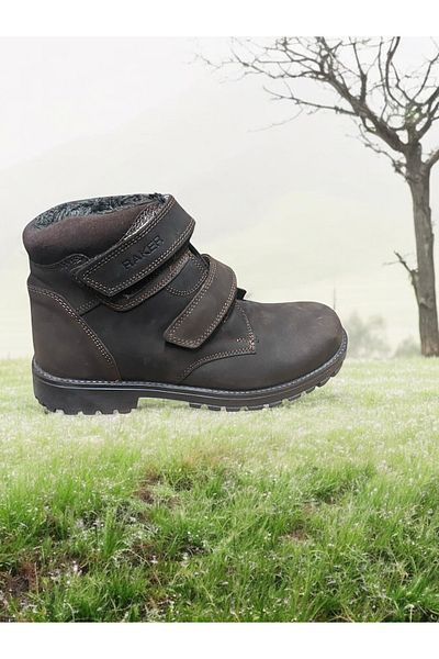 Bayrak Konay 803 Genuine Leather Waiter Velcro Boots