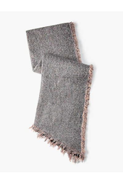 Koton Eșarfă de bază cu ciucuri cu textura moale