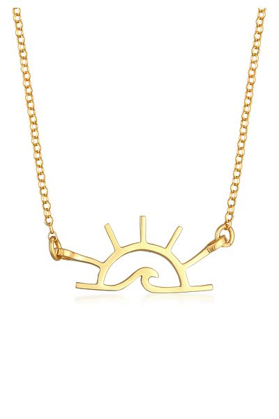ELLI Necklace Ladies Sunrise Pendant Motif Summer In 925 Sterling Silver