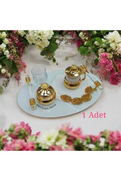 Altın Çeyiz Tekstil Золота серветка з камінцем для подачі коктейлю до кави, 1...