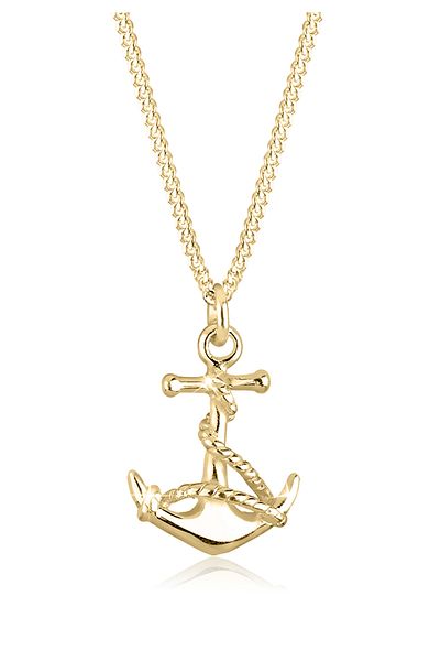 ELLI Necklace Ladies Anchor Pendant Maritime Summer Trend In 925 Sterling Silver