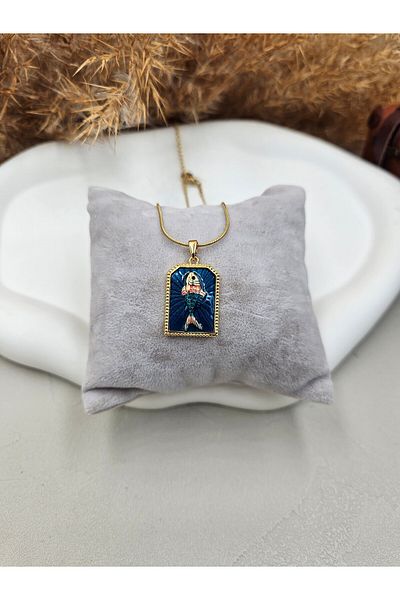AURA Colored Steel Necklace - Fish Figure