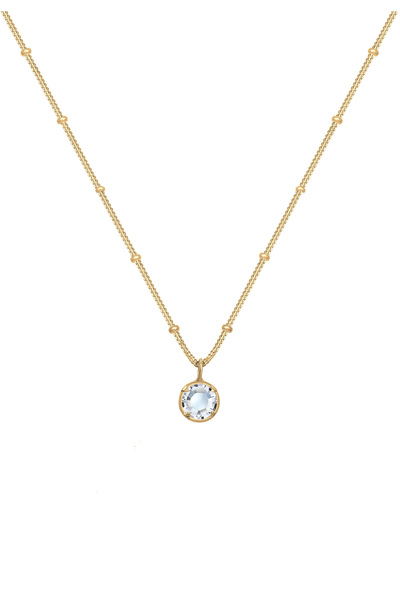 ELLI Halskette Damen Eleganter Anhänger mit Kristallen aus 925 Sterling Silber