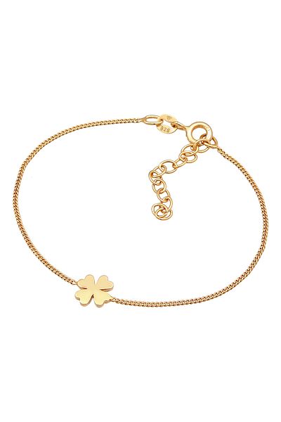 ELLI Dámský náramek Čtyřlístek Lucky Charm filigránový ze stříbra 925