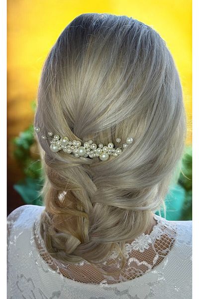 Eva Flore Pearled Bridal Engagement Maternity Hair Comb Hairpin