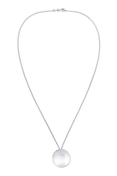 Nenalina Halskette Nenalina Kette mit Anhänger Damen runder Anhänger 925 Sterling Silber Party/Silber E
