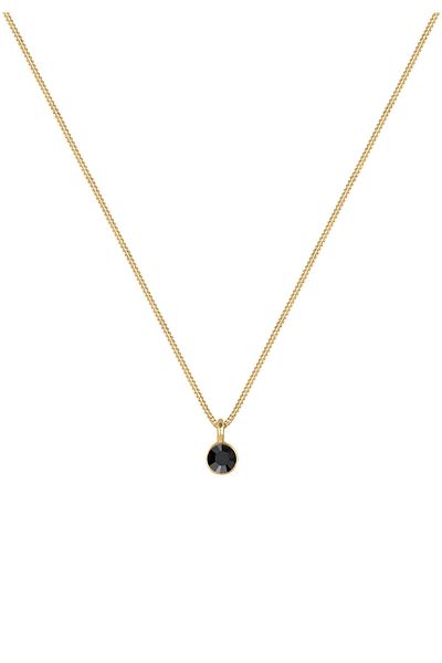 ELLI Necklace Basic Must-have With Crystals In 925 Sterling Silver
