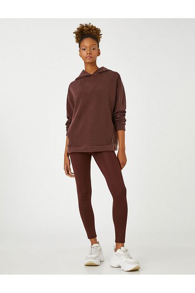 Koton Hooded Sweatshirt Relax Fit Modal Blend Silky Textured