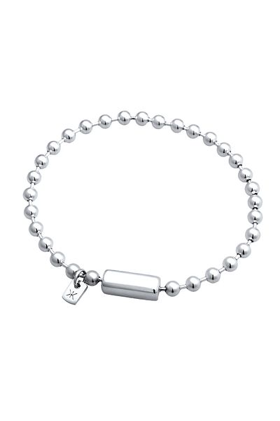 KUZZOI Armband Armband Herren Basic Kugelkette 925 Sterling Silber 21 cm
