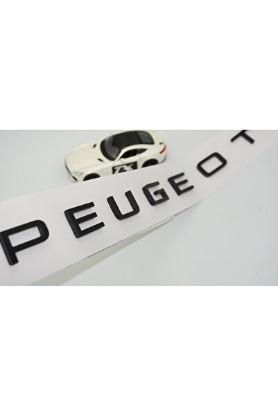 EDEXPORT Peugeot Bagaj Yeni Nesil 3M 3D Siyah ABS Yazı Logo