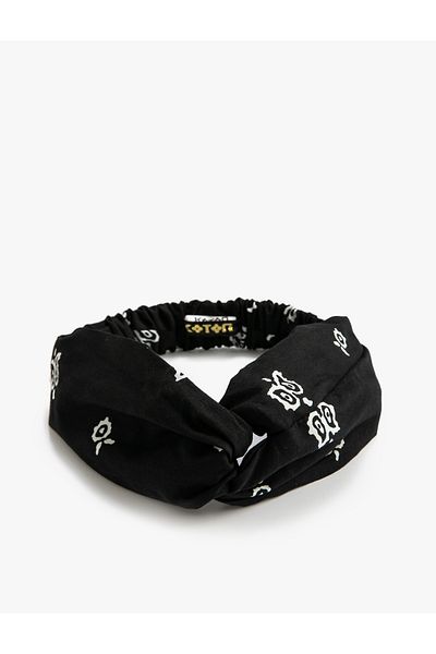 Koton Bandana elastica din bumbac cu banda de par