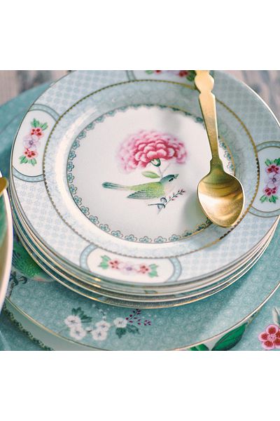 Pip Studio Blushing Birds White Porcelain Pastry Plate 17 Cm