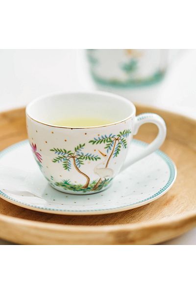 Pip Studio Jolie White Porcelain Coffee Cup Set 120 ml
