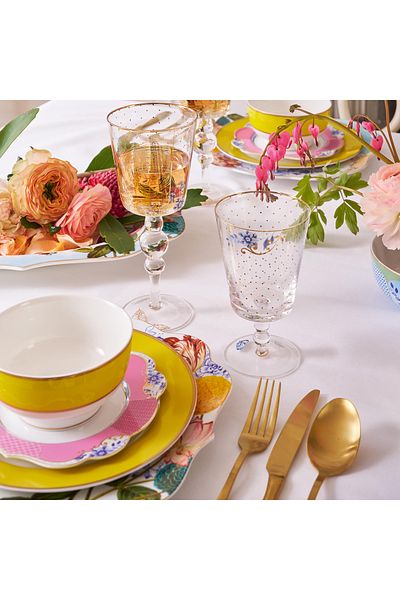 Pip Studio Royal Pink Porcelain Pastry Plate 17 Cm