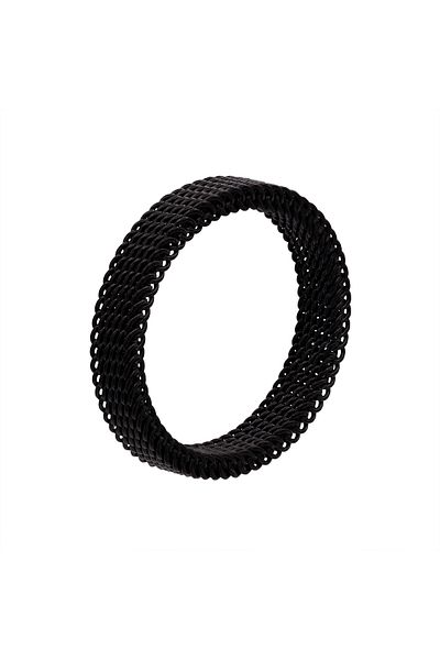 Heideman Elastischer Mesh-ring Timon Schwarz Farben Basic