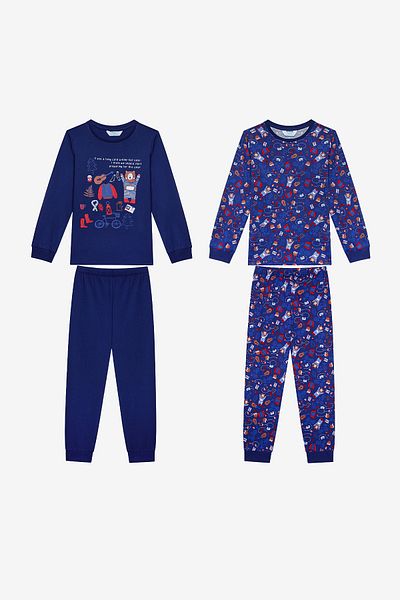 Penti 2-teiliges marineblaues Pyjama-Set für Jungen