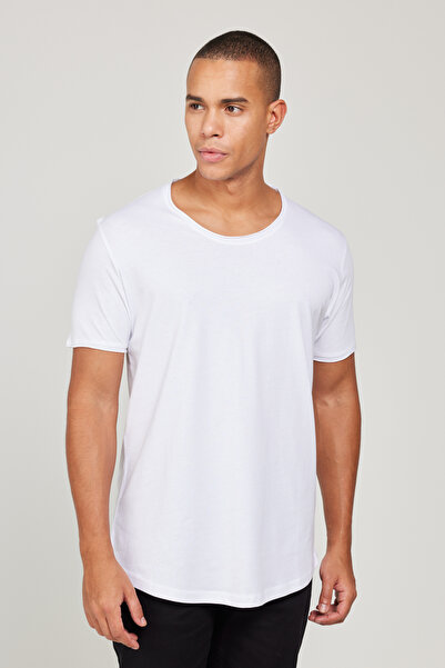 AC&Co / Altınyıldız Classics Men's White Standard Fit Regular Fit Crew Neck 1...