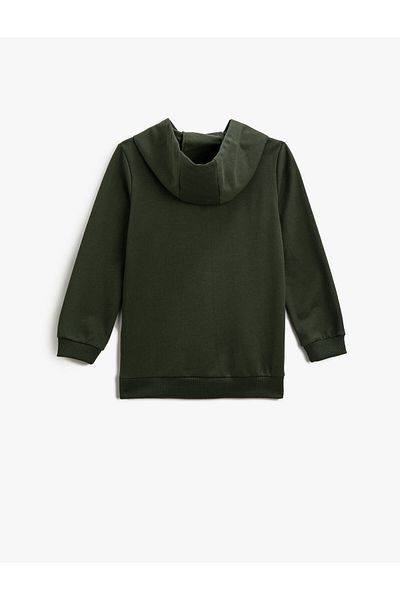 Koton Printed Hooded Sweatshirt
