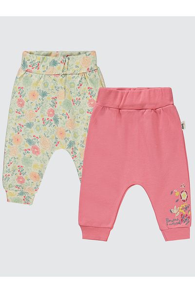 Civil Baby 2-Piece Rose Booties-Free Single Bottom Set for Baby Girls 6-18 Months