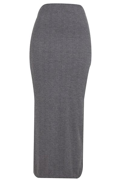 Urban Classics Gerippter Rock mit hohem Schlitz für Damen