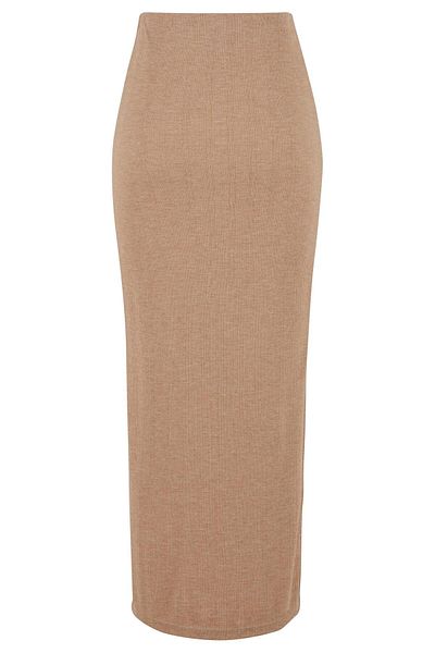 Urban Classics Gerippter Rock mit hohem Schlitz für Damen