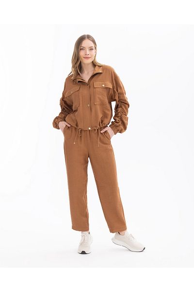 SEÇİL Selçil Trousers for Daily Use - 001010   Taba