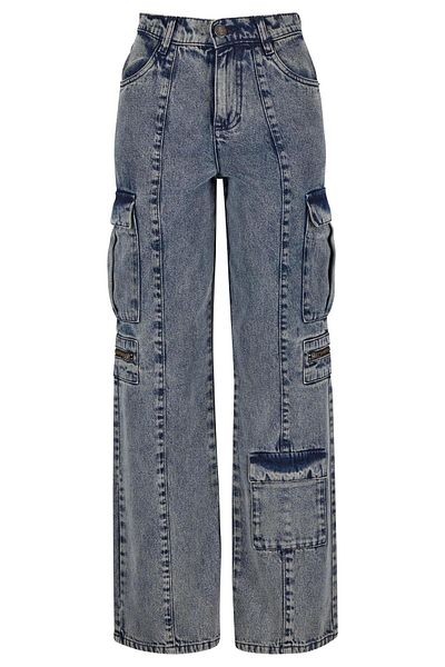 Urban Classics Ladies Loose Utility Denim Pants